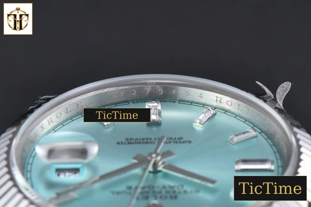 DayDate 36mm GMF Ice Blue Dial Diamond Marker President Bracelet A3235 — foto 15