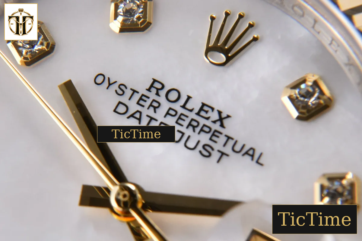 DateJust 904L 36mm GMF YG/SS Fluted Bezel White MOP Dial Diamond Marker Jubilee Bracelet VR3235 — foto 5