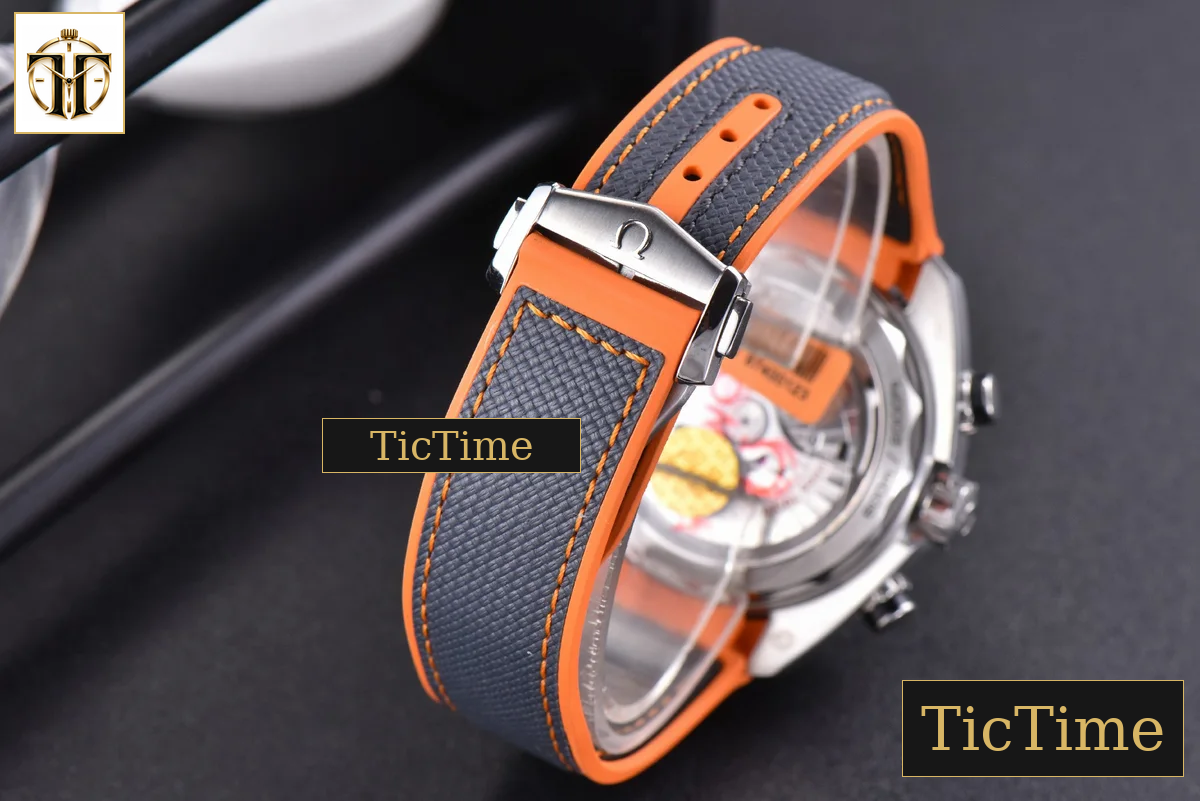 Planet Ocean Chrono 45.5mm OMF Gray Dial Orange/Black Rubber Strap A9900 — foto 12