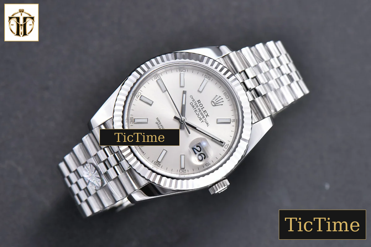 DateJust 904 126334 41mm ARF SS Silver Dial Lume Markers Jubilee Bracelet VR3235 — foto 4