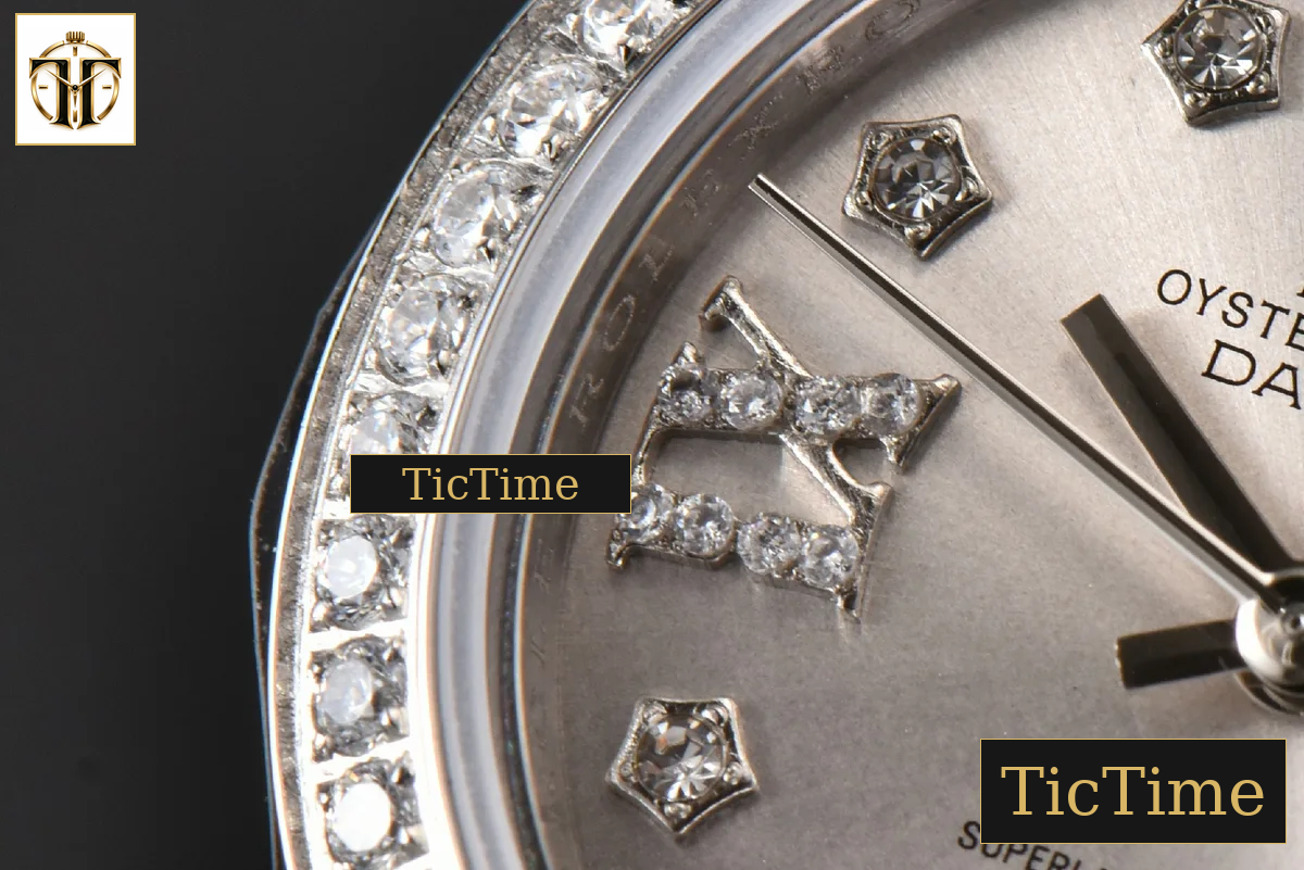 DateJust Ladies 28mm WF Diamond Silver Dial Diamond Marker Jubilee Bracelet A2236 — foto 7