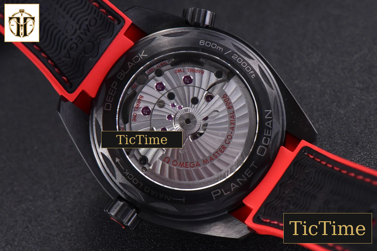 Planet Ocean Deep 45.5mm VSF Black red Ceramic Black Nylon Strap A8906 — foto 17