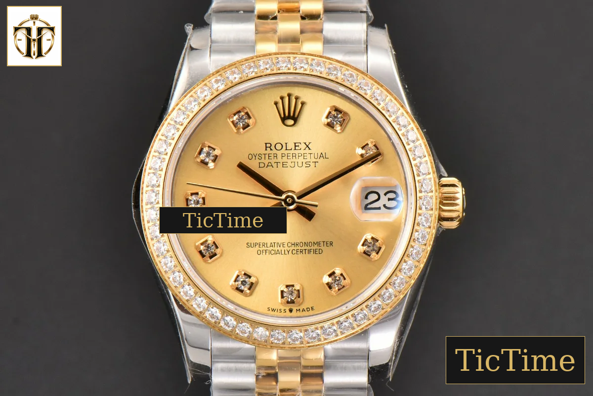 DateJust Ladies 904L 31mm WF YG/SS Diamond YG Dial Diamond Marker Jubilee Bracelet A2671 — foto 2