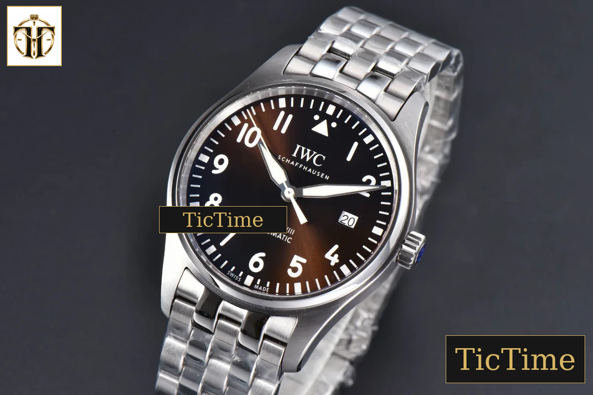 Mark XVIII IWC327013 40mm V7F Brown Dial SS Bracelet A2892 — foto 4