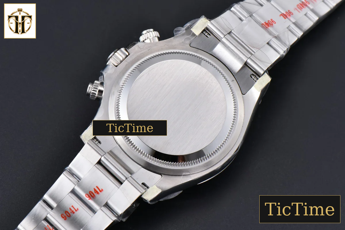 Daytona Panda 904L 126500 40mm Clean Factory White Dial Black Bezel SS Bracelet DD4131 — foto 19