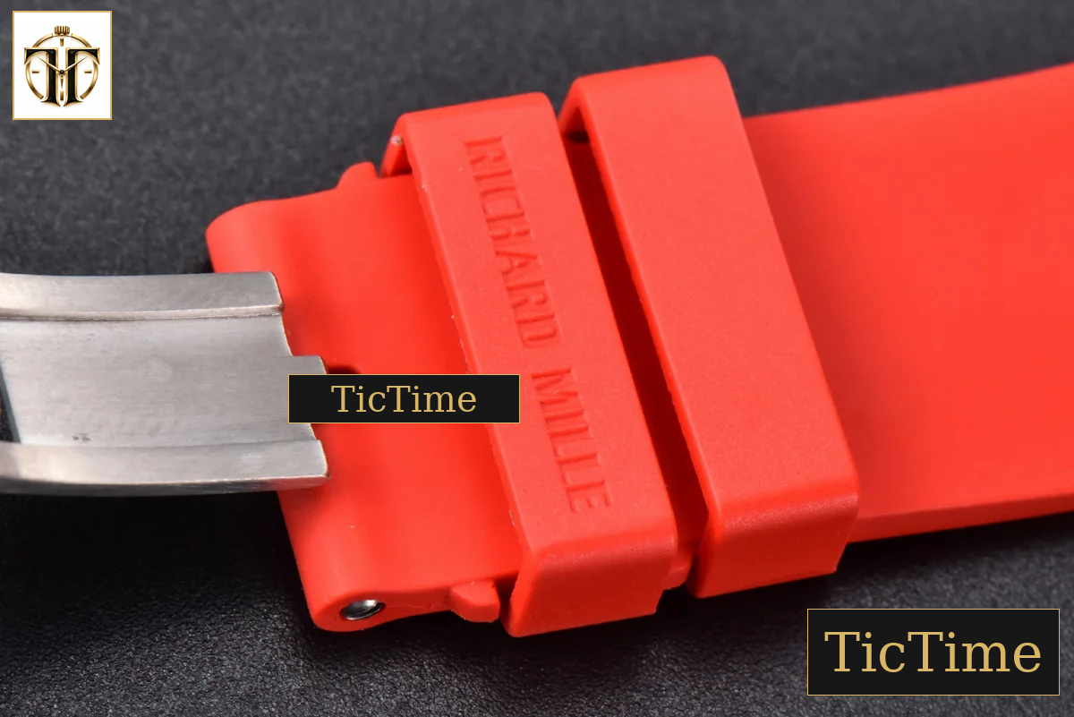 NTPT RM055 42.7mm BBRF Red Skeleton Dial Red Rubber Strap RMUL2 — foto 27