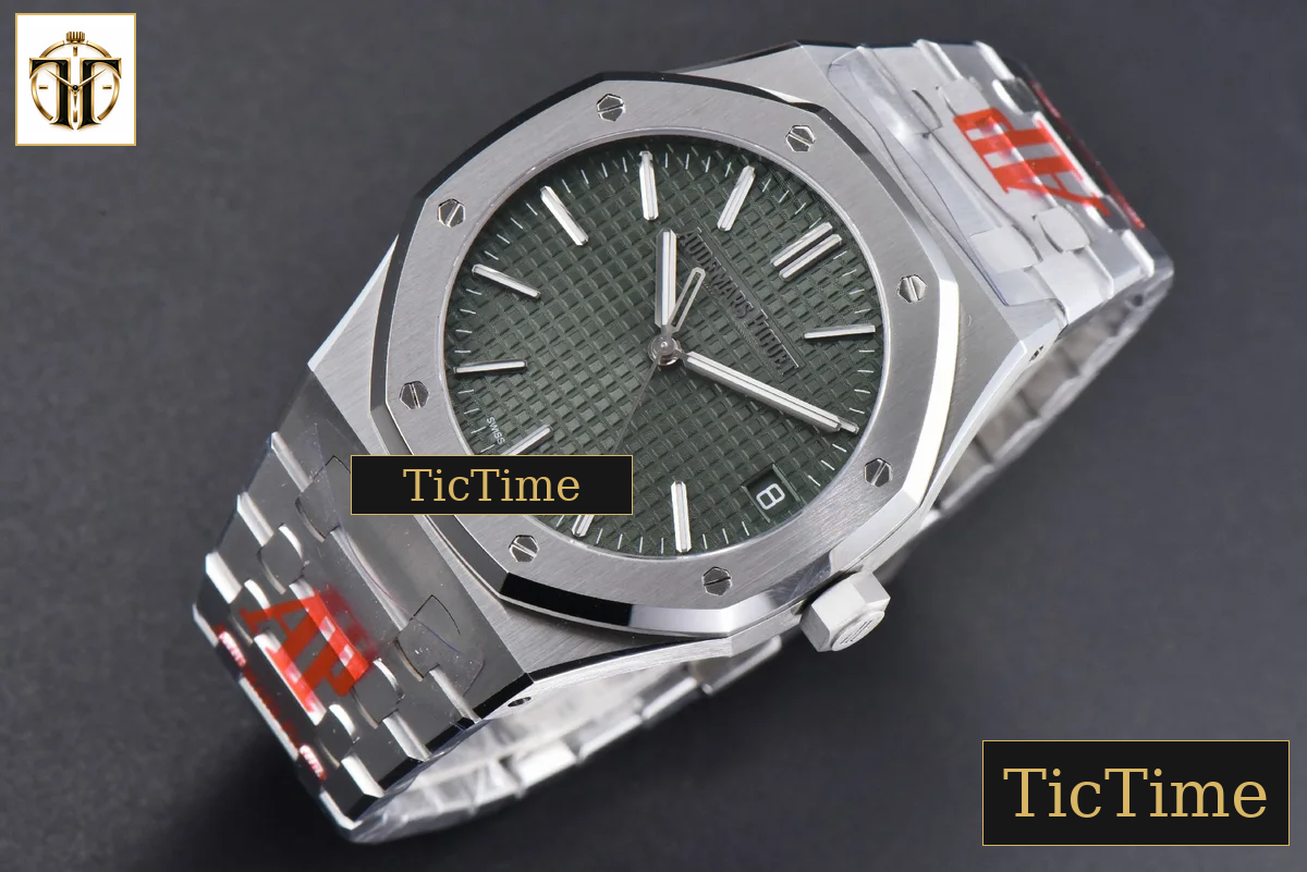Royal Oak “50th Anniversary” 15510 41mm ORF SS Green Dial SS Bracelet SA4302 — foto 4