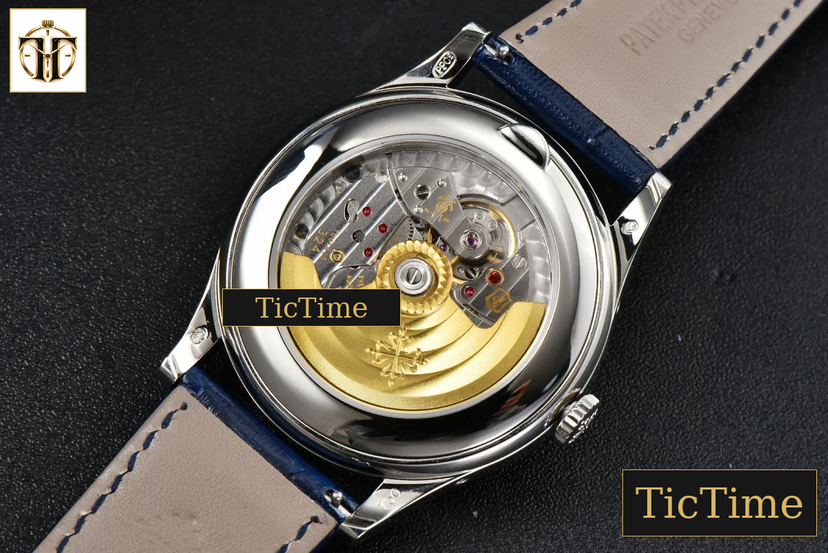 Complications 5396 38.5mm ZF Blue Dial Moonphase Stick Markers Black Leather Strap MY9015 — foto 15