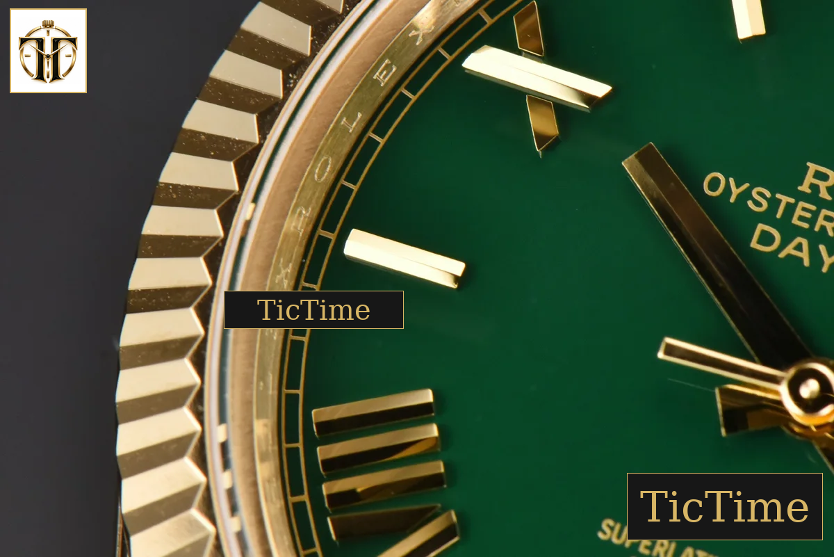 DayDate 904L 40mm GMF YG Green Dial YG Bracelet A3235 — foto 6