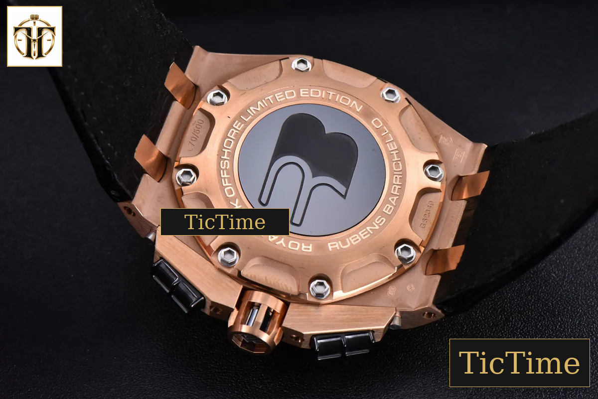 Royal Oak Offshore Ruben Barrichello II 44mm JF RG White Skeleton Dial Black Leather Strap V2 A3126 — foto 20