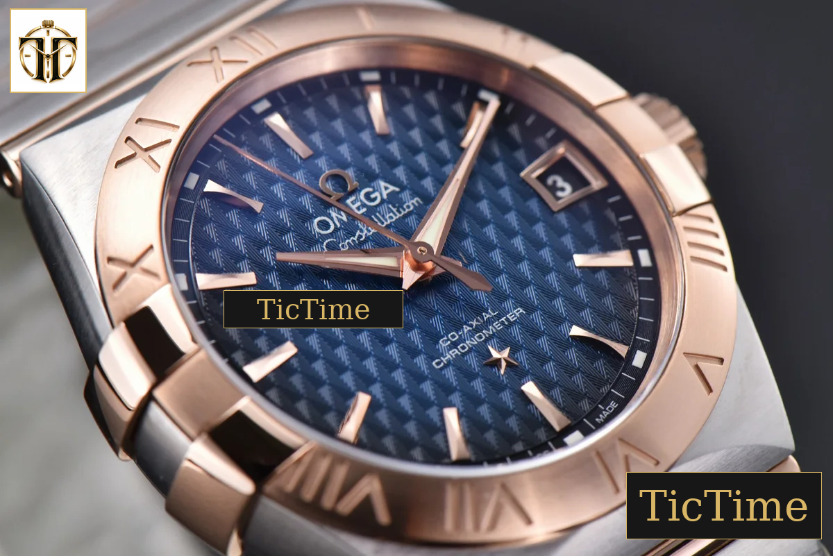 Constellation 38mm VSF RG/SS Blue Textured Dial RG/SS Bracelet A8500 — foto 10
