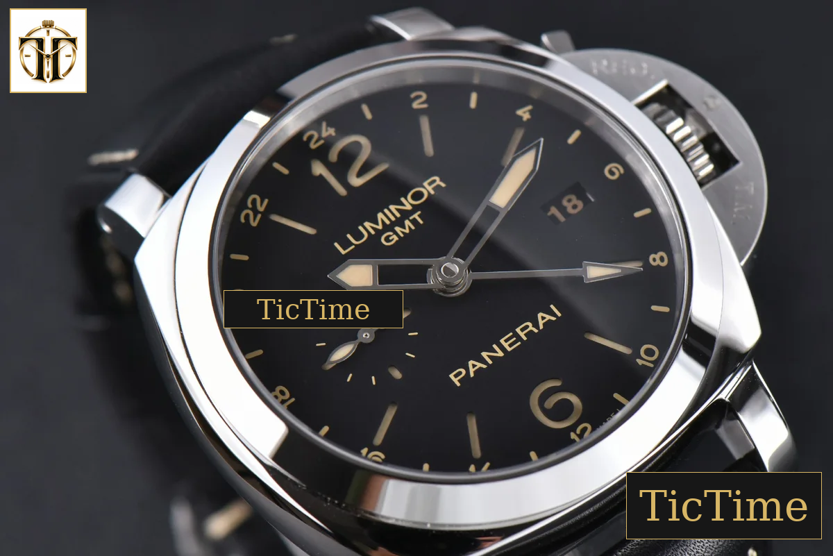 “Q” Luminor GMT PAM531 44mm VSF Black Dial Leather Strap P9003 — foto 10