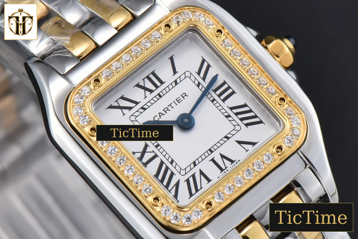 Panthère 22mm AF SS/YG Diamond Bezel White Dial SS/YG Bracelet Ronda Quartz — foto 11