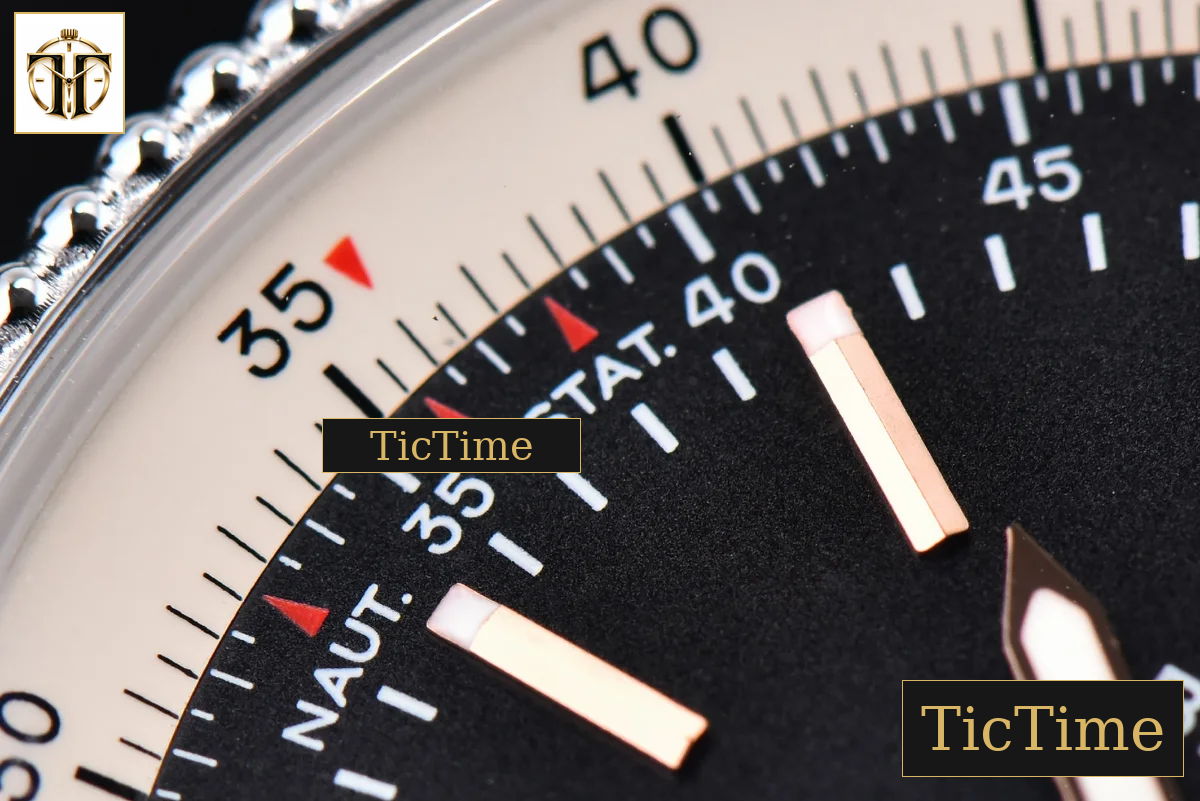 Navitimer 41mm TF SS Black Dial White Bezel SS Bracelet A2824 — foto 6