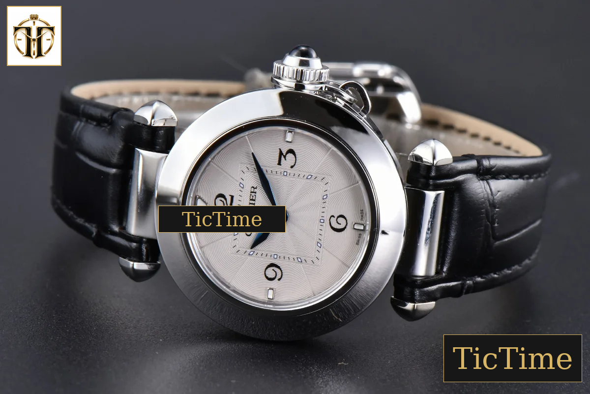 Pasha Ladies 30mm AF White Dial Black Leather Strap Jap Quartz — foto 11