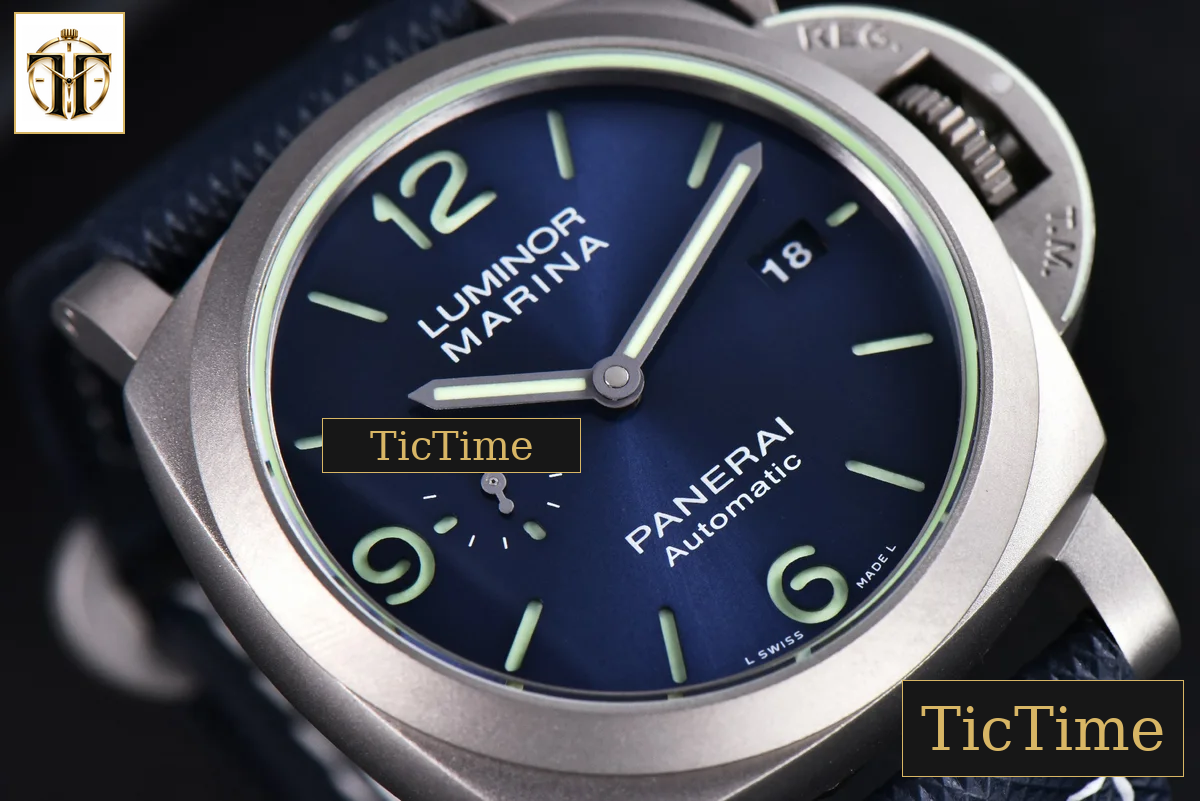PAM1117 44mm VSF Titanium Blue Dial Blue Rubber Strap P9010 — foto 9