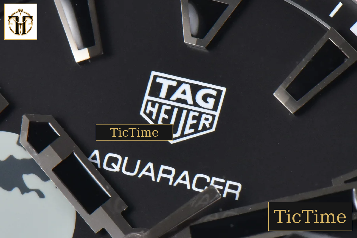 Aquaracer Calibre 5 43mm OF Black Moon Dial Black Nylon Strap SW200 — foto 4