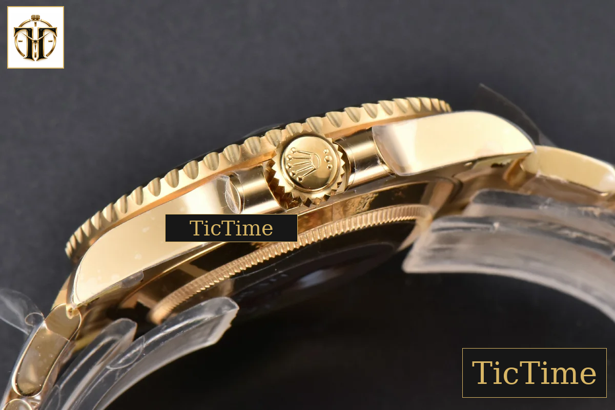Submariner LN 116618 40mm Clean Factory YG Black DIal YG Bracelet VR3135 — foto 17