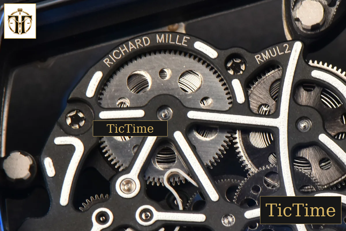 NTPT RM055 43mm ZF White/Pink Bezel White Crown White Rubber Strap V6 RMUL2 — foto 23