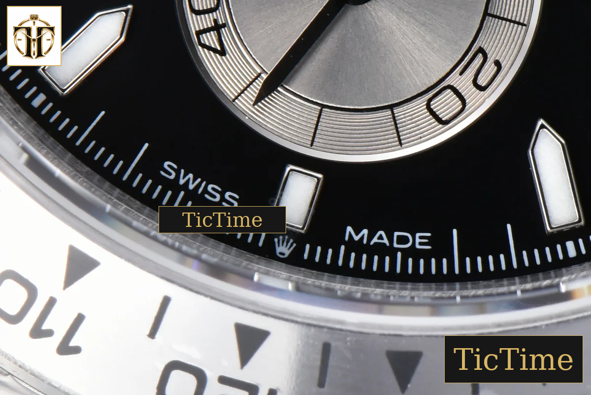 Daytona 904L 126509 40mm BPF SS Black Dial Silver Subdial SS Bracelet SH4131 — foto 10