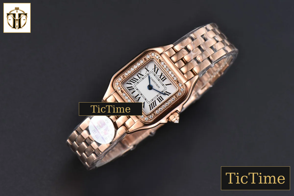 Panthère Secrete Ladies 22mm BVF RG White Dial Diamond Bezel RG Bracelet Ronda Quartz — foto 4
