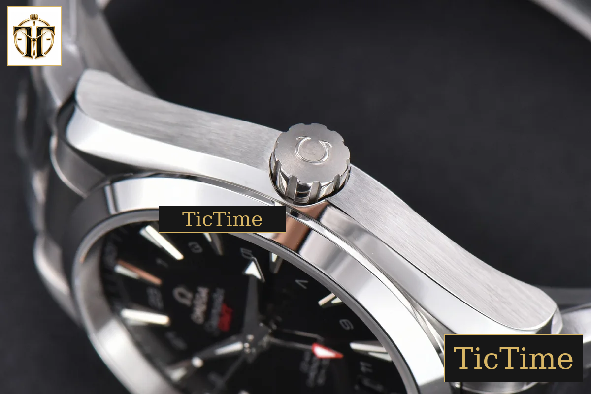 Aqua Terra 150M GMT VSF Black Textured Dial SS Bracelet A8605 — foto 13