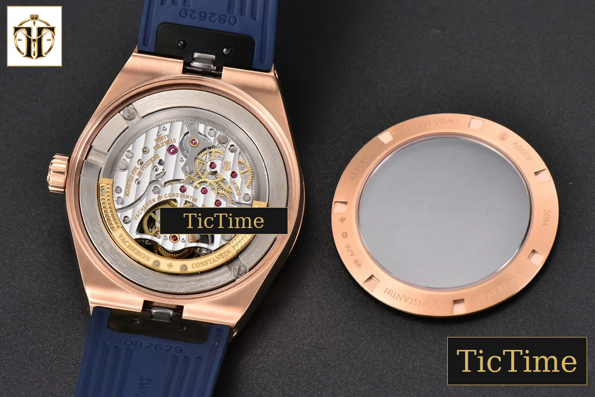 Overseas Tourbillon 6000V 42.5mm BBRF RG Blue Dial Blue Rubber Strap Tourb — foto 19