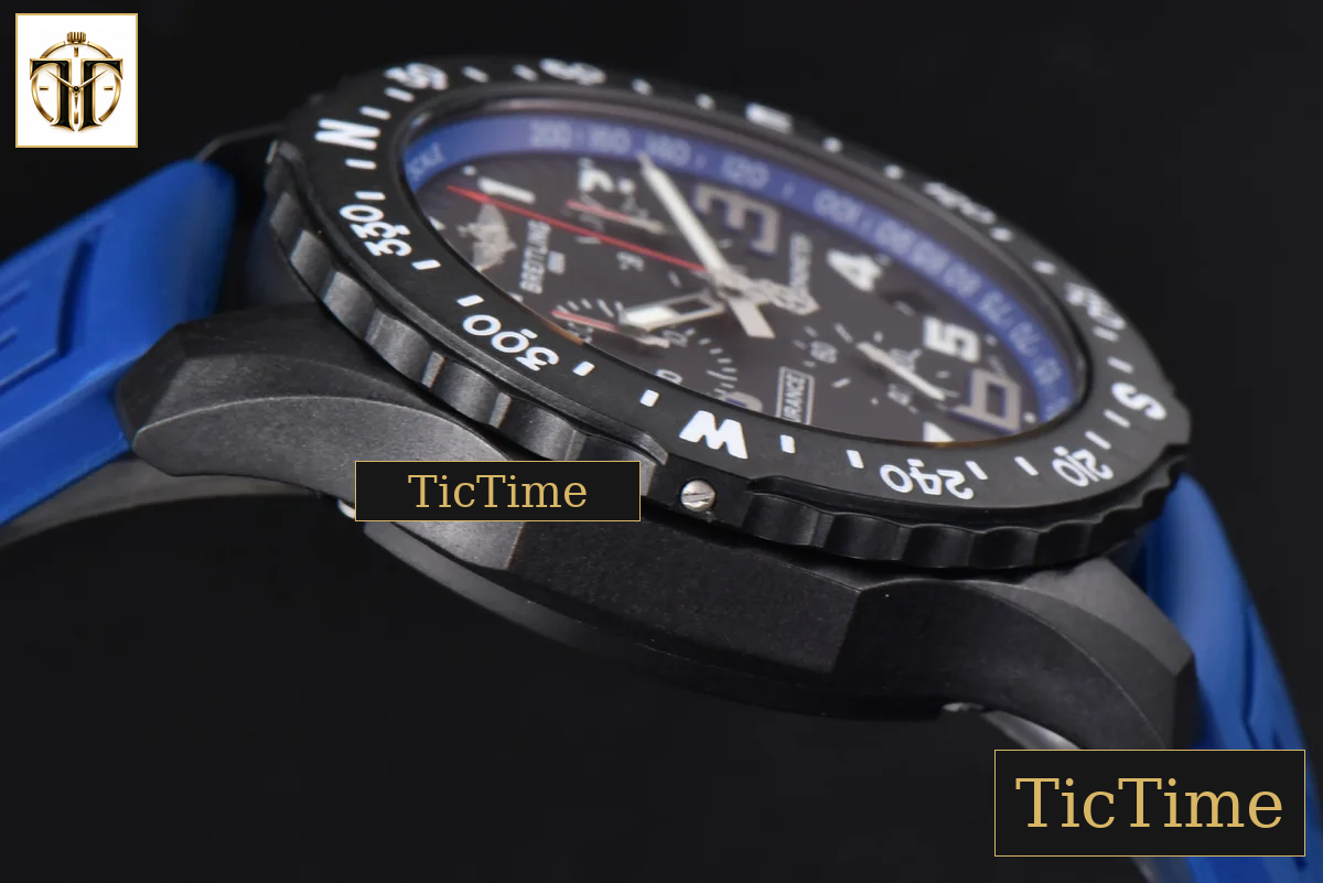 Endurance Pro 44mm OF Blue Chronometer Dial Blue Rubber Strap Swiss Quartz — foto 16