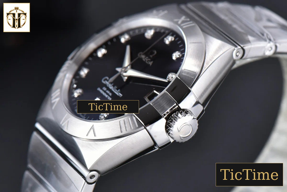 Constellation 38mm VSF SS Black Dial Diamond Markers SS Bracelet A8500 — foto 11