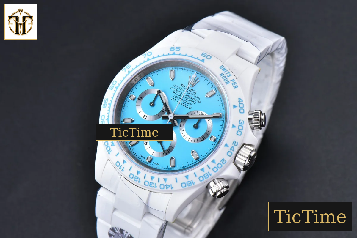 Daytona AETF White Ceramic Blue Dial Ceramic Bracelet V2 SA4130 — foto 4