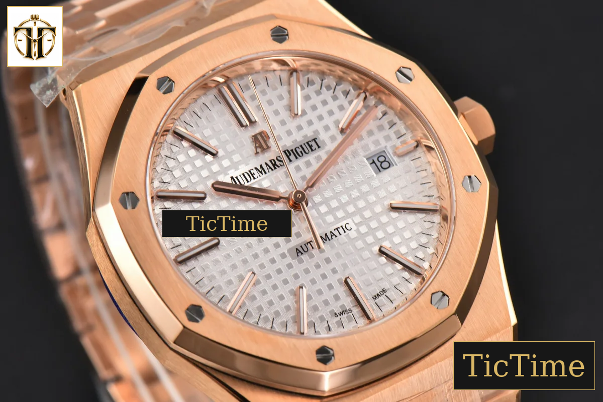 Royal Oak 15400 41mm ZF RG White Textured Dial RG Bracelet SA3120 — foto 12