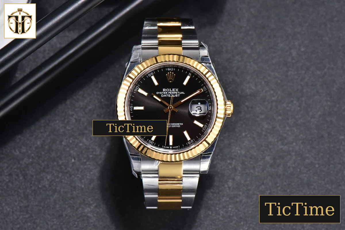 DateJust 126333 41mm VSF YG/SS Fluted Bezel Black Dial Oyster Bracelet VS3235 — foto 3
