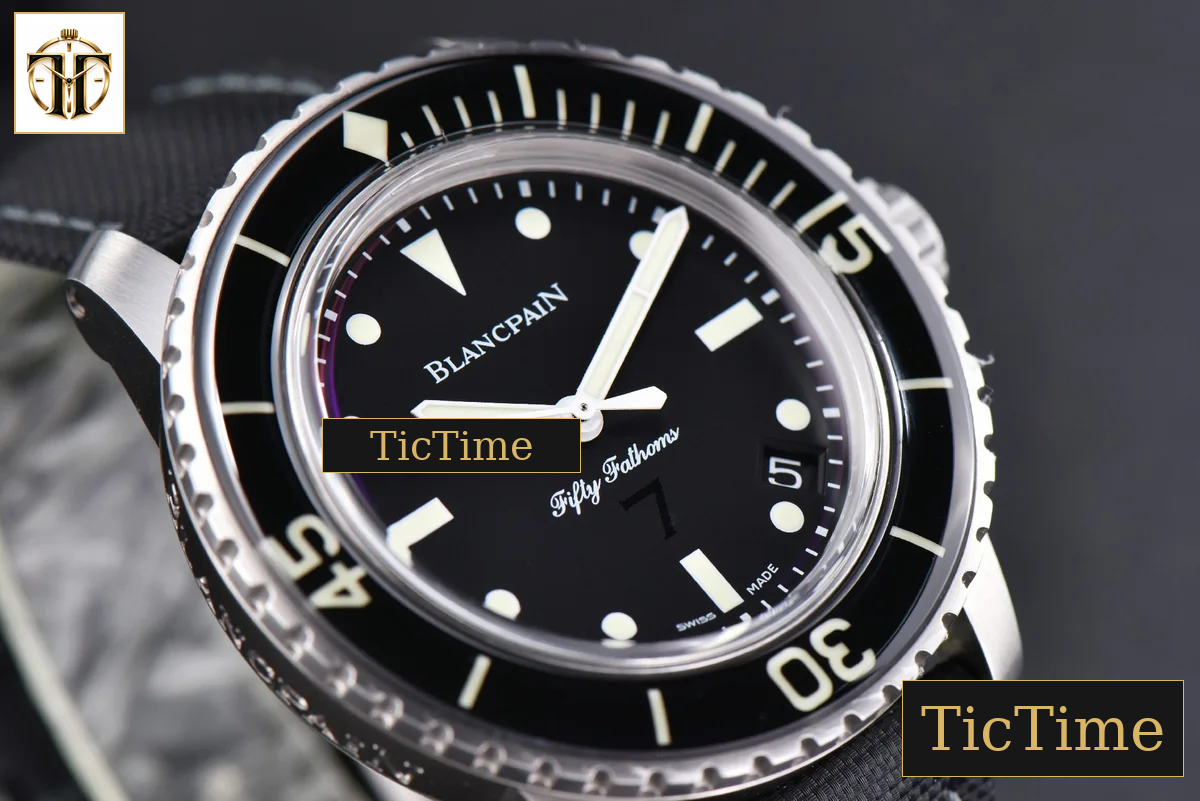 Fifty Fathoms 45mm ZF Black Black Dial SS Bracelet A2836 — foto 10