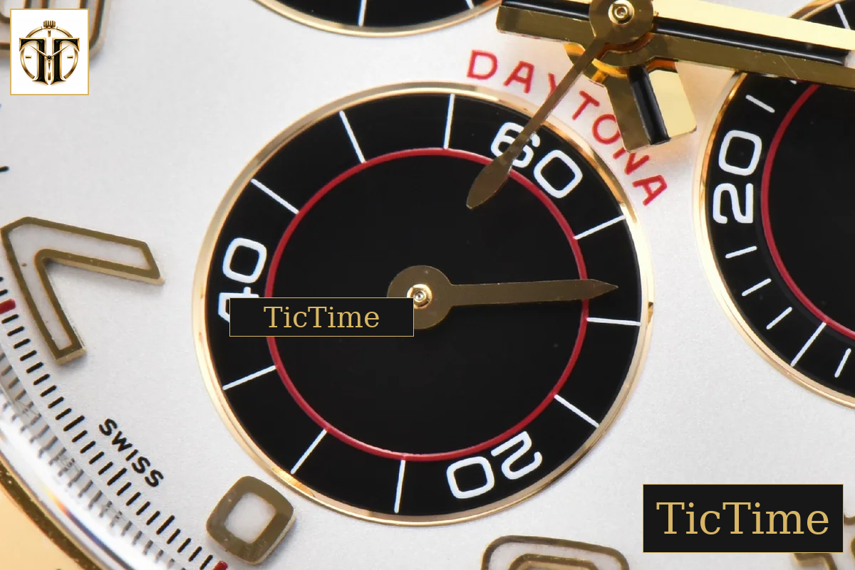 Daytona 116523 40mm Clean Factory YG/SS White Dial Black Subdials Numeral Marker YG/SS Bracelet A4130 — foto 9
