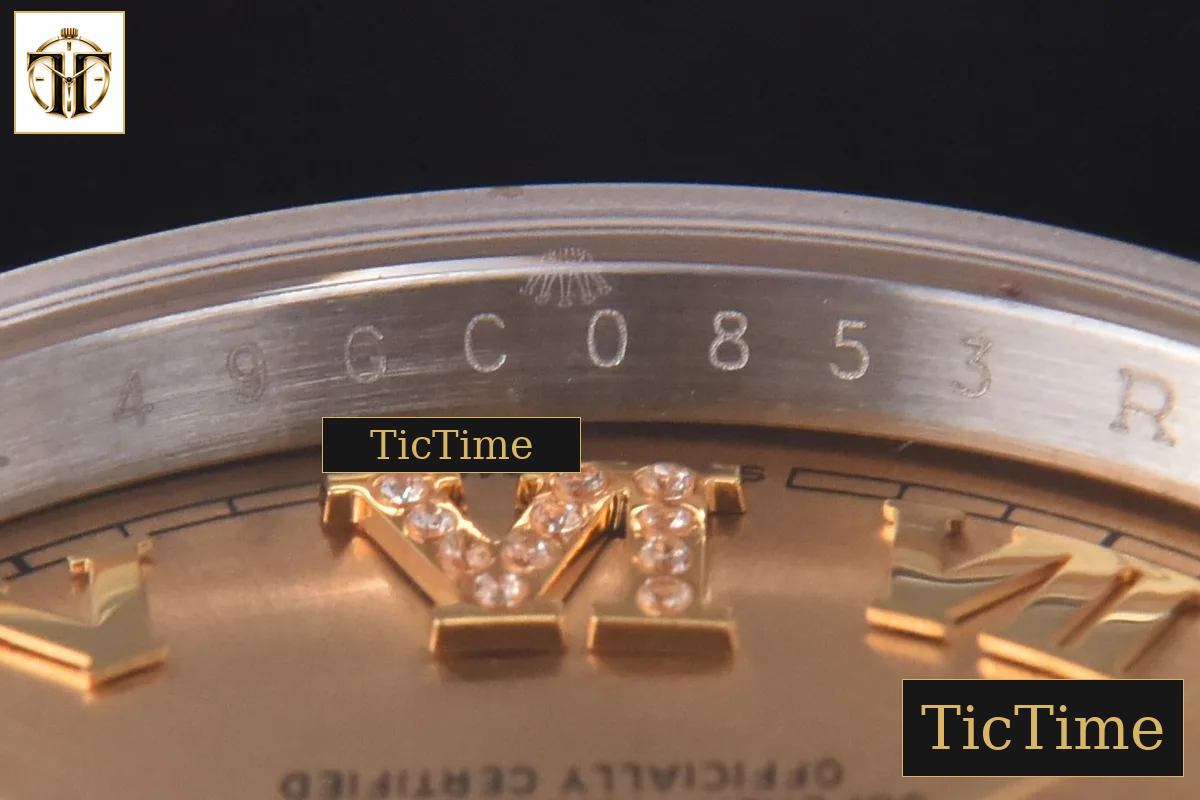 DateJust 904L 36mm GMF YG/SS Fluted Bezel YG Dial Diamond Roma Marker Jubilee Bracelet VR3235 — foto 12