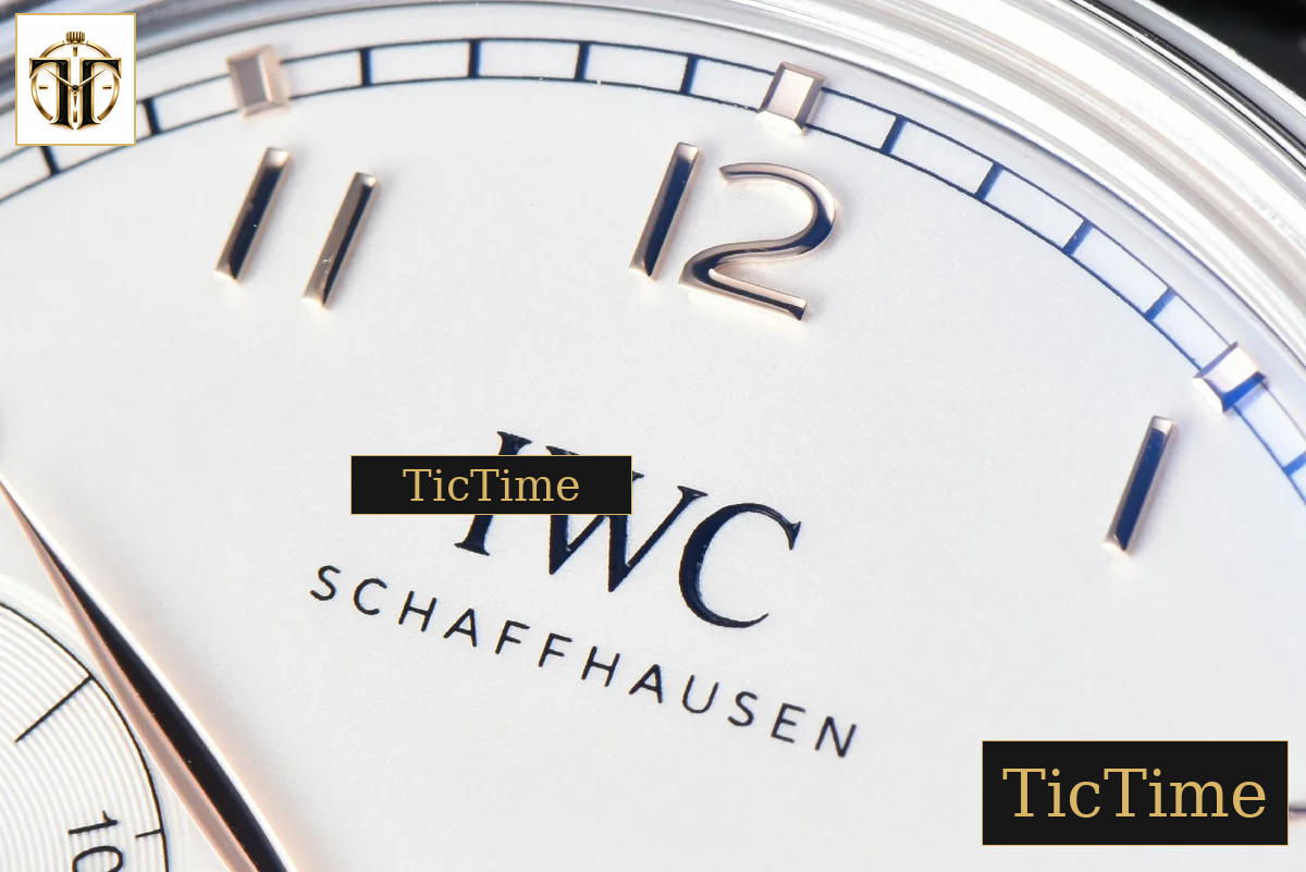 Portugieser Automatic 7 Days IWC0559E 42mm APSF SS White Dial YG Numeral Markers Black Leather Strap A52010 — foto 4