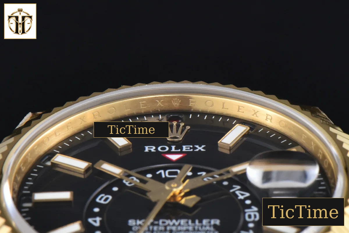 Sky-Dweller 336238 42mm ZF YG Case Black Dial Rubber Oysterflex Strap (Tungsten) A23J — foto 12