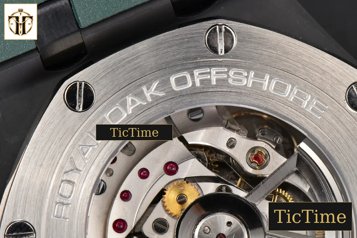 Royal Oak Offshore 26405 44mm RSF Green Dial Silver Subdial Green Rubber Strap A3126 — foto 23