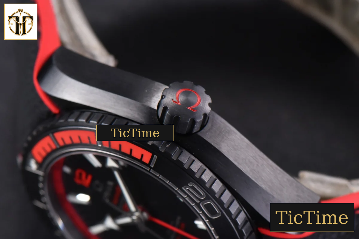 Planet Ocean Deep 45.5mm VSF Black red Ceramic Black Nylon Strap A8906 — foto 11