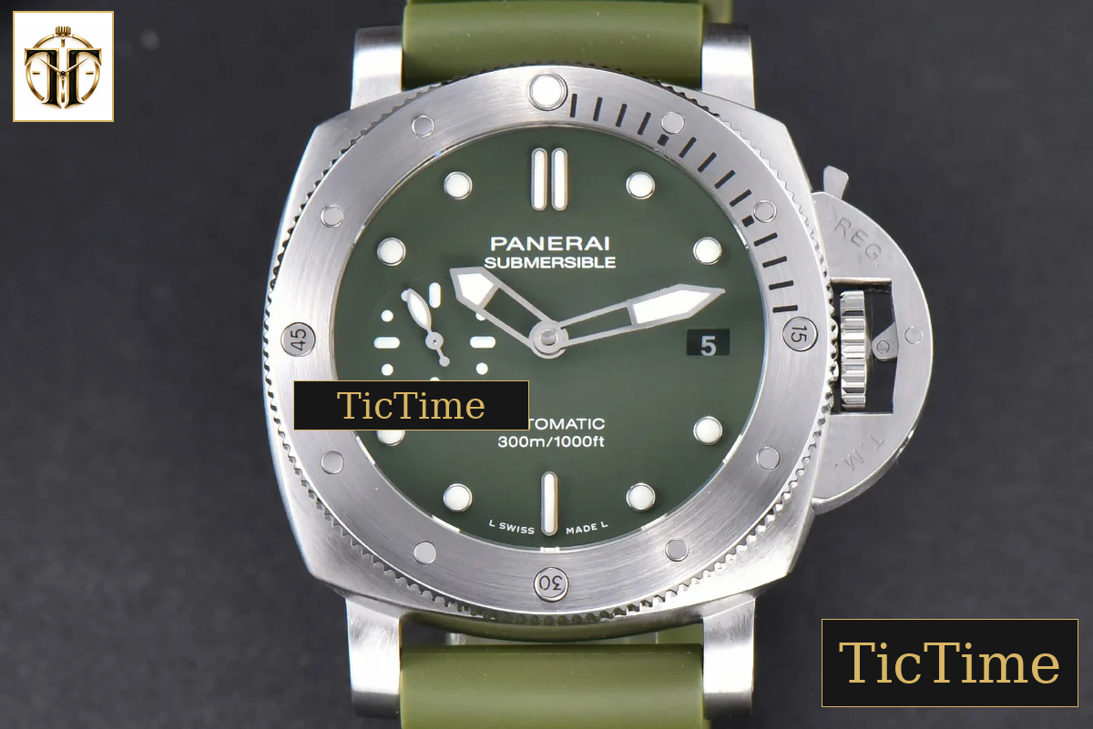 Luminor Submersible PAM1055 42mm VSF Green Rubber Strap P.900 — foto 5