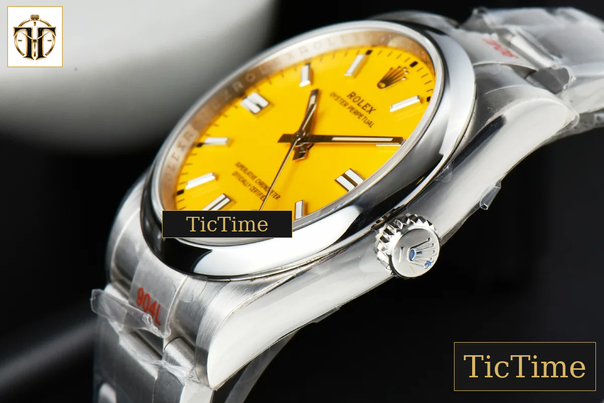 Oyster Perpetual 126000 36mm EWF Yellow Dial SS Bracelet A3230 — foto 8