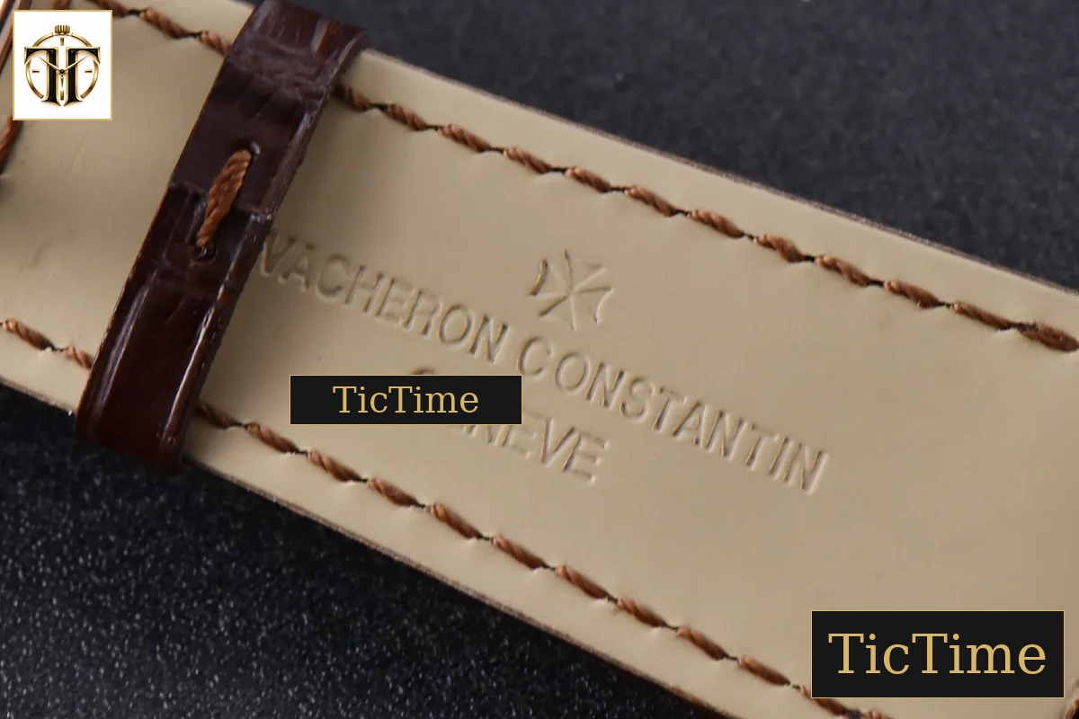 Overseas 47040 42mm MKF RG Brown Dial Leather Strap 9015 — foto 20