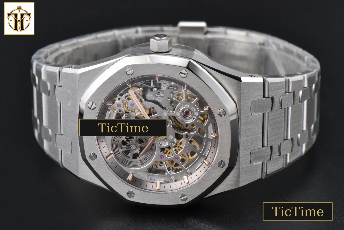 Royal Oak 16204 39mm ZF SS Skeleton Dial SS Bracelet A7124 — foto 15