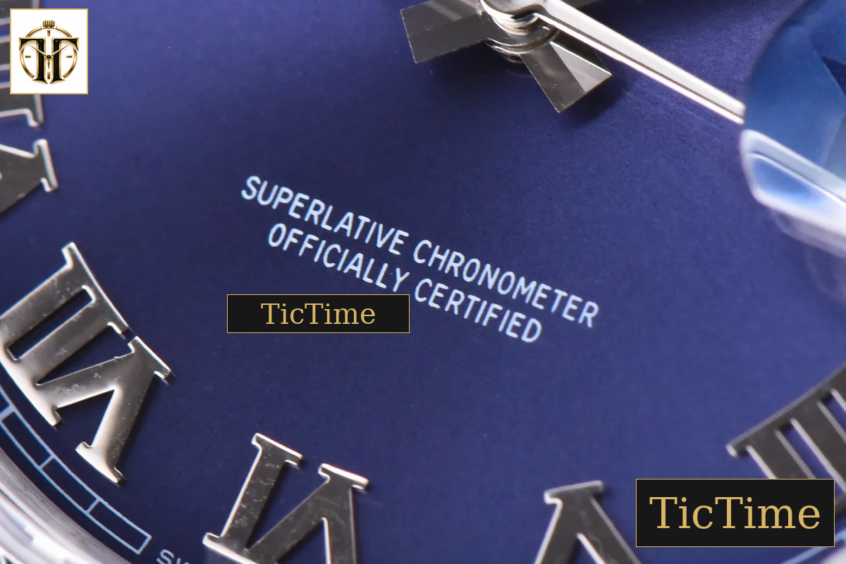 Datejust 41mm GMF SS Blue Dial Roma Marker Fluted Bezel Jubille Bracelet VR3235 — foto 8