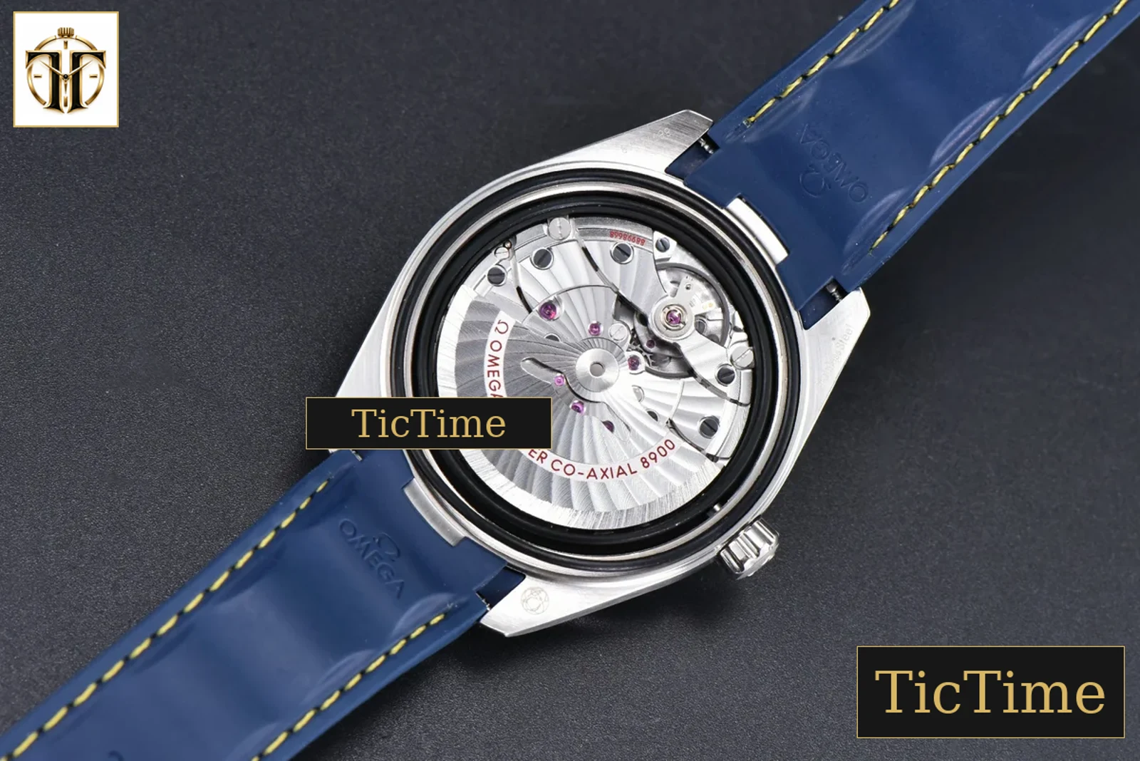 Aqua Terra 150M 41mm VSF SS Dark Blue Dial Yellow Hand Dark Blue Rubber Strap A8900 — foto 16
