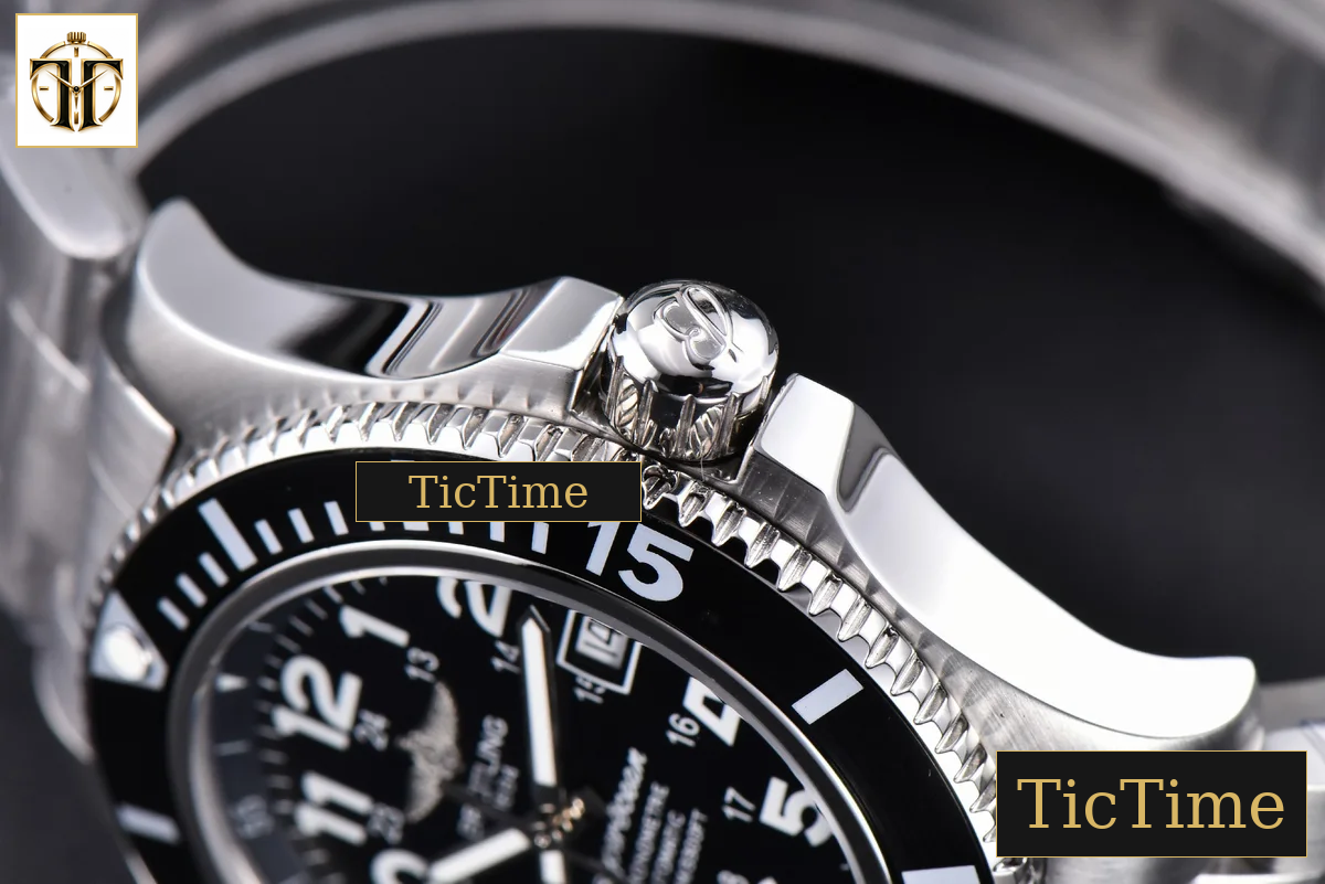 Superocean 44mm TF White Ceramic Black Dial Numerical Marker SS Bracelet A2824 — foto 12