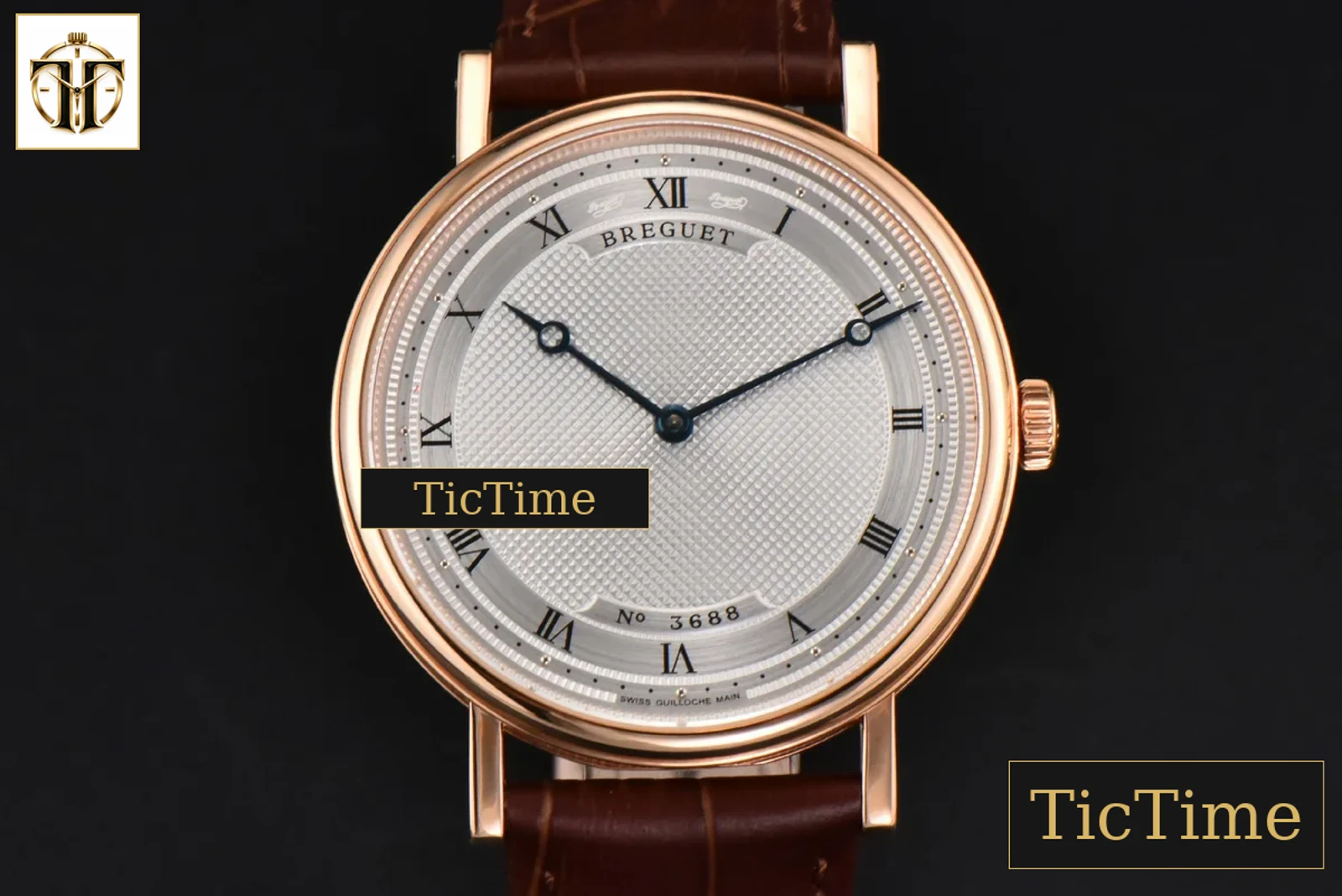 Classique 5157 38mm LTF RG White Dots Dial Roma Marker Brown Leather Strap MY9015 — foto 2