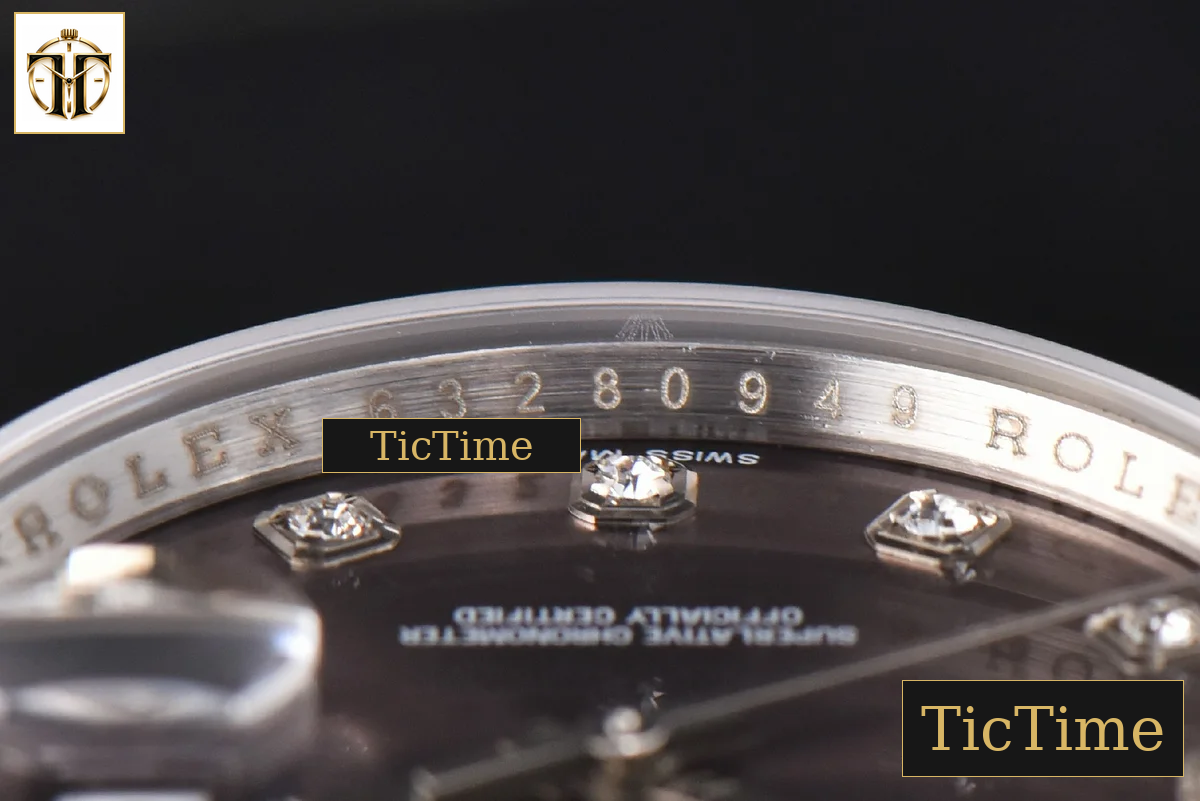 DateJust 36mm GMF SS Smooth Bezel Gray Dial Diamond Marker Oyster Bracelet VR3235 — foto 12