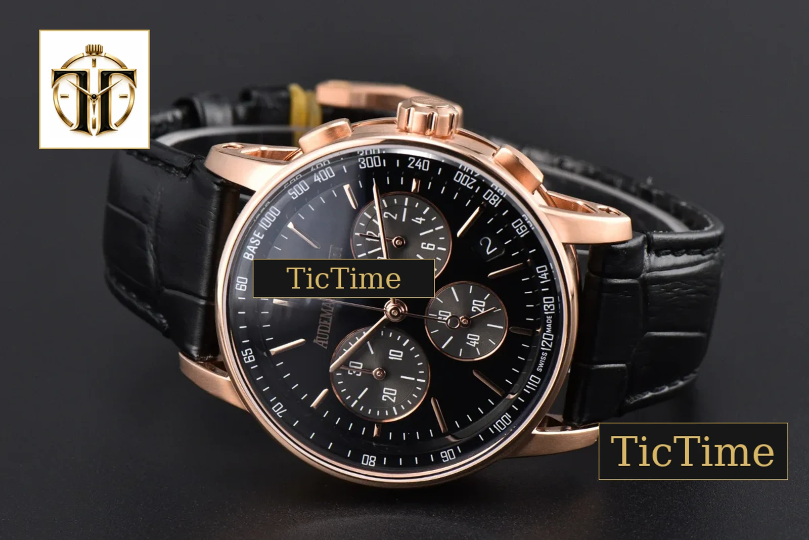 Code 11.59 Chrono 26393 APSF RG Black Dial Black Leather Strap SA4401 — foto 16
