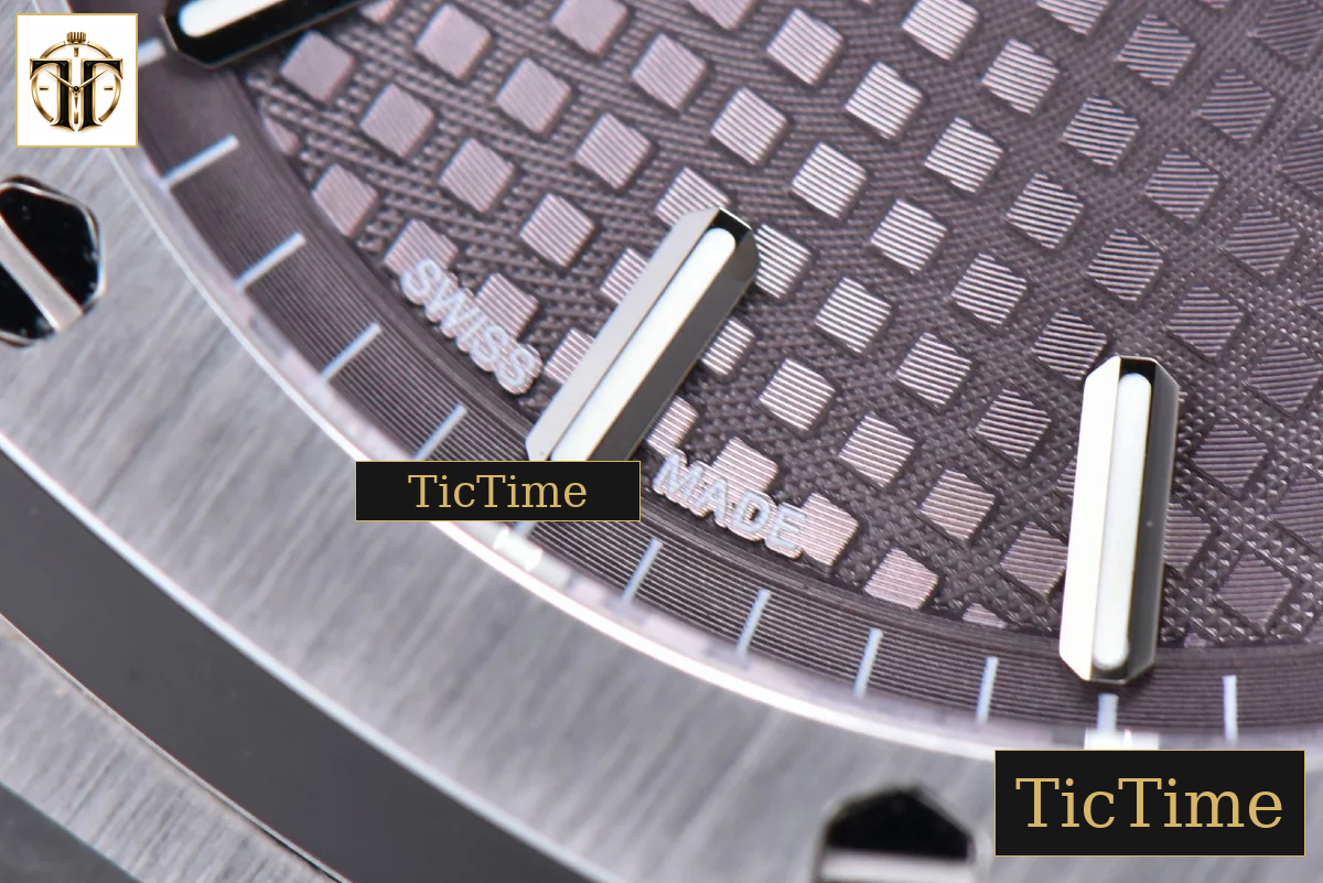 Royal Oak 15500 41mm OMF Gray Textured Dial SS Bracelet V2 Miyota 9015 — foto 8
